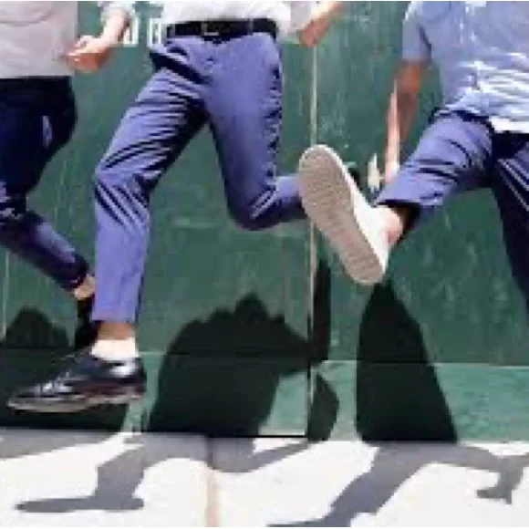 Everlane great Elastane/cotton blend bluish pants. So comfy and flattering. - Picture 2 of 15